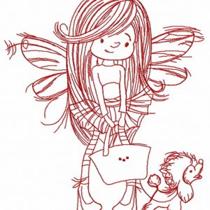 Shopping fairy 3 embroidery design
