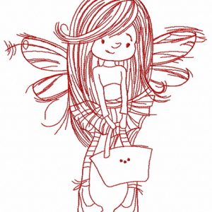 Shopping fairy 4 embroidery design