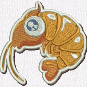 Shrimp embroidery design