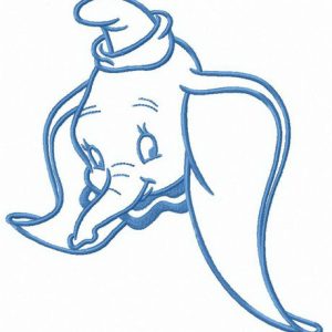Shy Jumbo Jr. embroidery design