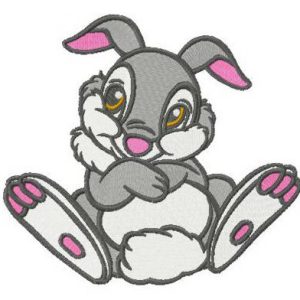 Shy Thumper embroidery design