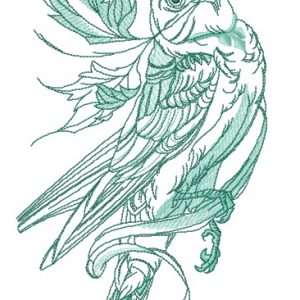 Siberian rubythroat 2 embroidery design