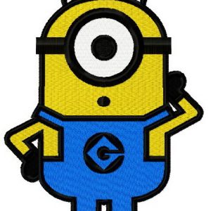 Silent Minion embroidery design