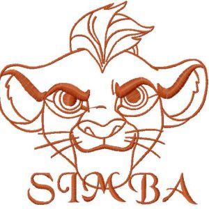 Simba 7 embroidery design
