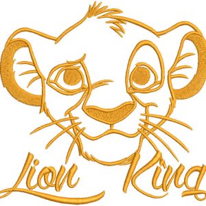 Simba Lion King embroidery design