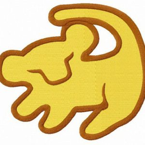 Simba symbol embroidery design