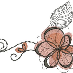 Simple flower 2 embroidery design