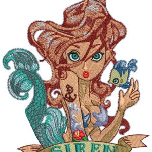 Siren 2 embroidery design