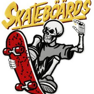 Skateboards Supply Co. 3 embroidery design