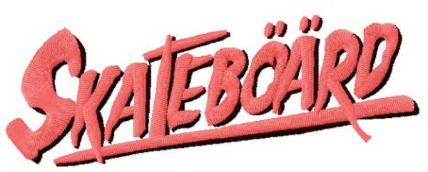 Skateboards Supply Co. 4 embroidery design