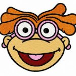 Skeeter head embroidery design