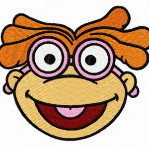 Skeeter head embroidery design