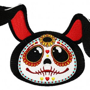 Skeleton bunny 2 embroidery design