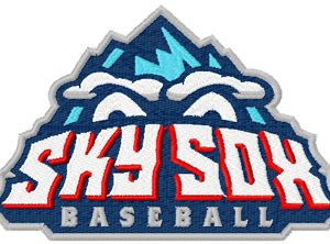 Sky Sox Logo embroidery design