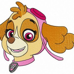 Skye muzzle embroidery design