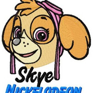 Skye Nickelodeon embroidery design