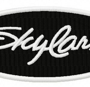 Skylark logo embroidery design
