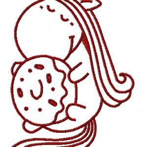 Sleeping unicorn 2 embroidery design