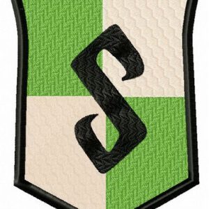 Slytherin badge embroidery design