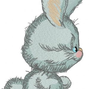 Small cute bunny embroidery design
