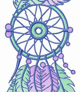 Small dreamcatcher embroidery design