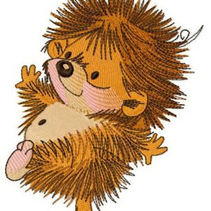 Small hedgehog 3 embroidery design