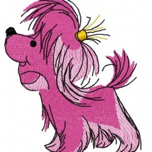 Small poodle embroidery design