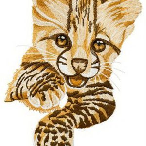 Small predator embroidery design