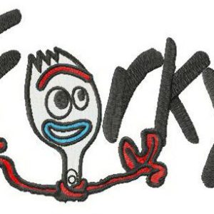 Smart Forky embroidery design