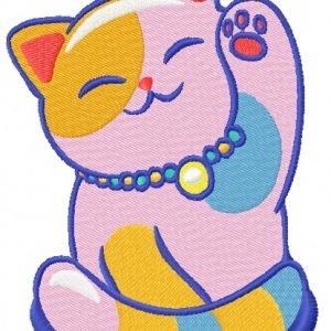 Smiling cat 2 embroidery design