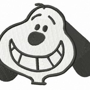 Smiling Snoopy embroidery design