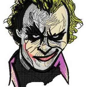 Smirk embroidery design