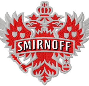 Smirnoff logo embroidery design