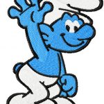 Smurf Happy embroidery design