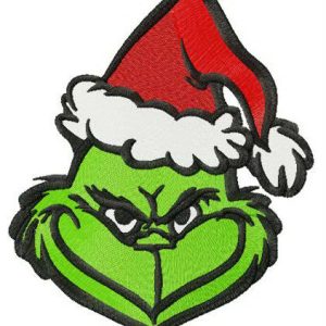 Snide Grinch embroidery design