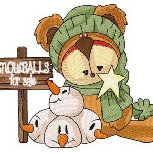 Snowballs for sale embroidery design