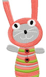 Sock Bunny 1 embroidery design