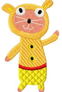 Sock doll hamster embroidery design