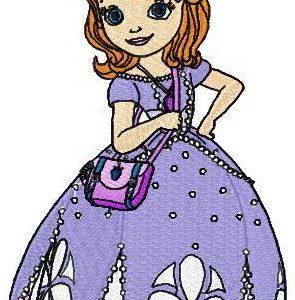 Sofia ready for dancing embroidery design