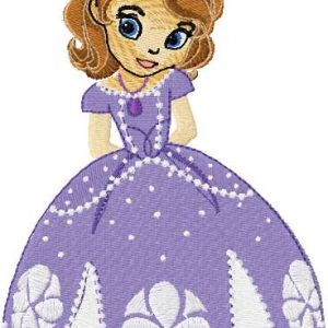 Sofia the First 8 embroidery design