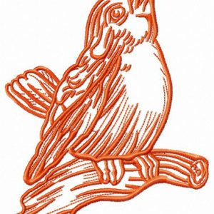 Songbird embroidery design