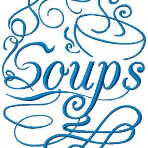 Soups embroidery design