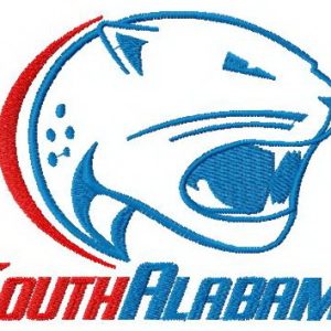 South Alabama Jaguars logo embroidery design