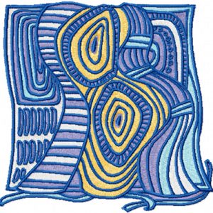 Legends of South Pacific - Shell embroidery design
