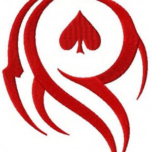 Spades embroidery design