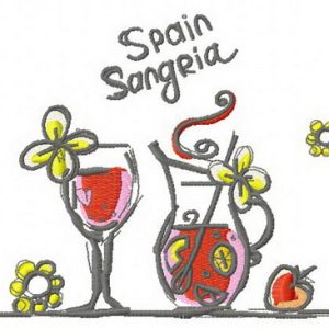 Spain Sangria 2 embroidery design