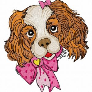 Spaniel puppy 2 embroidery design