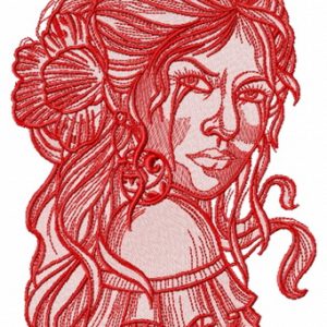 Spanish beauty 2 embroidery design
