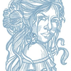 Spanish beauty 3 embroidery design