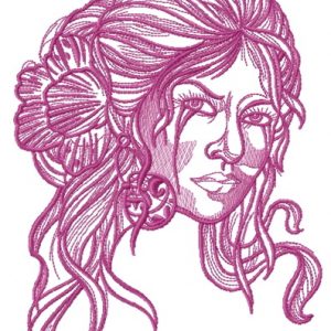 Spanish beauty 5 embroidery design